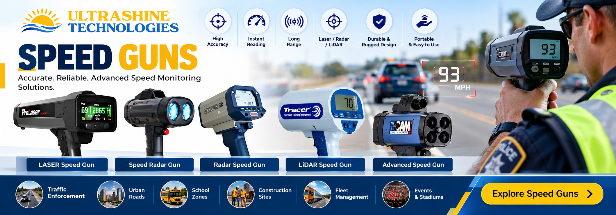 Precision Speed Guns for Safer Roads