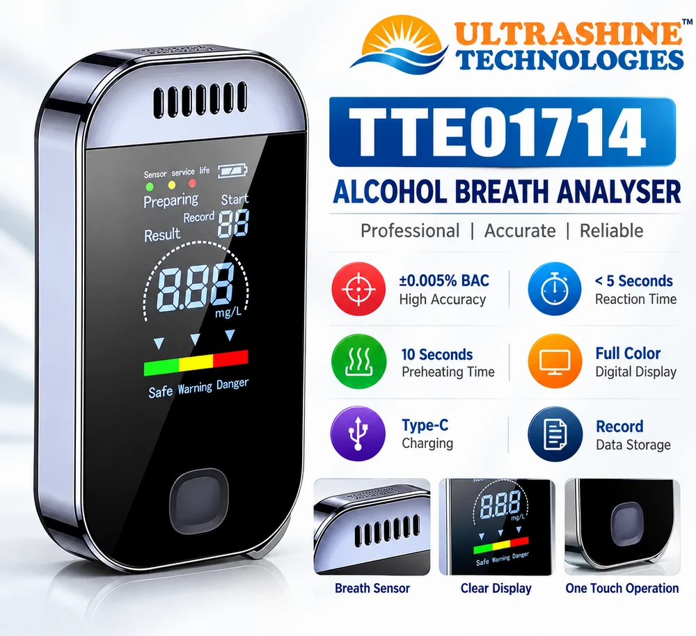 ULTRASHINE PROFESSIONAL ALCOHOL BREATHALYZER- TTE01714